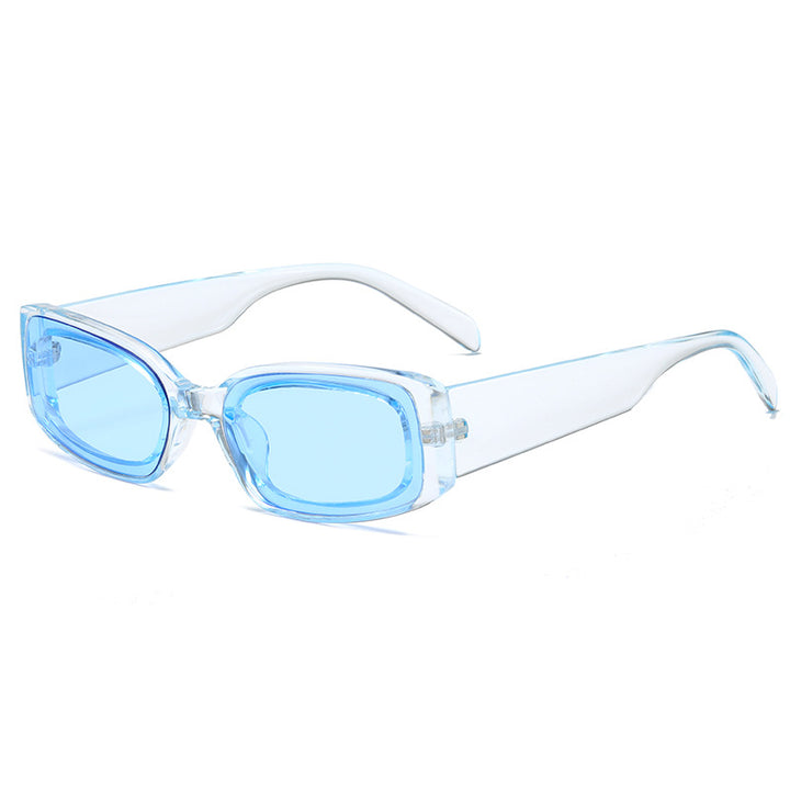 Women's stylish sunglasses with square lenses and transparent frame Kalsten