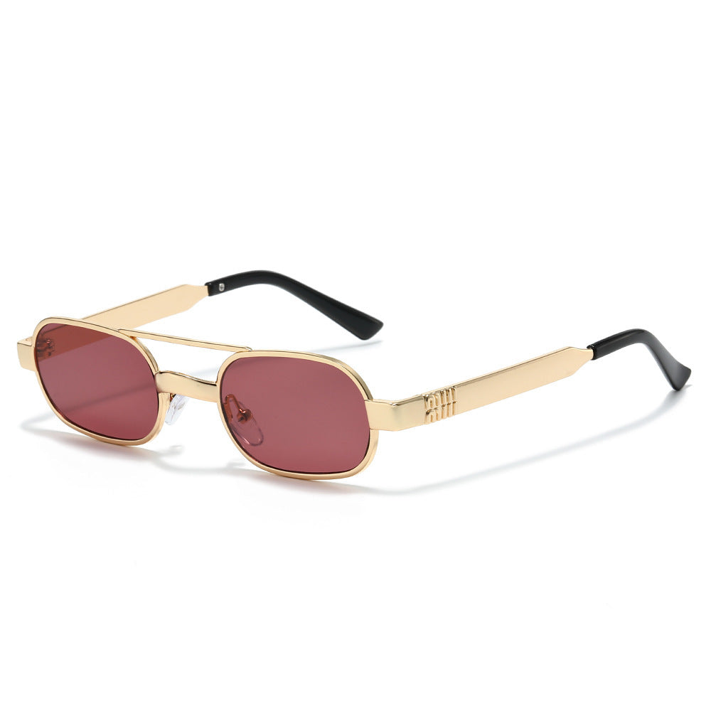 Fashion-Forward Retro Oval Frame Sunglasses Kalsten