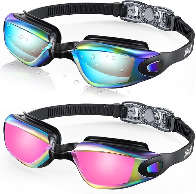 High-quality swimming goggles with anti-fog and UV protection technology Kalsten