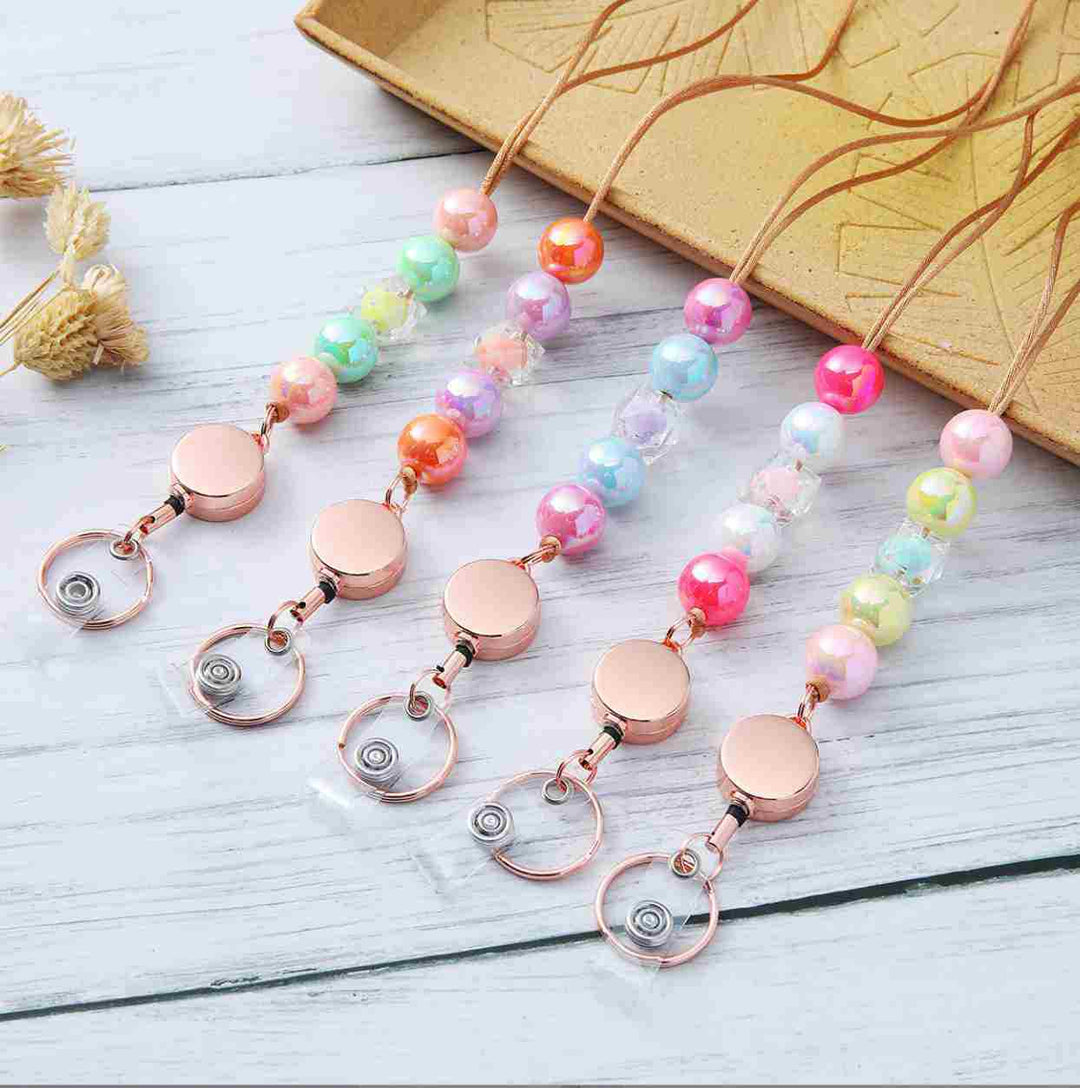 Decorative Beaded ID Badge Lanyard Kalsten