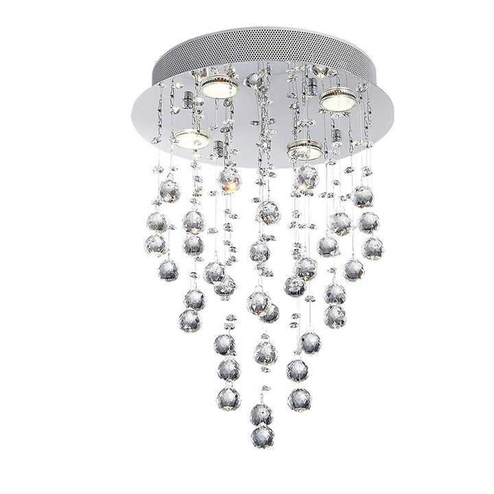 Crystal Raindrop Hanging Light Fixture