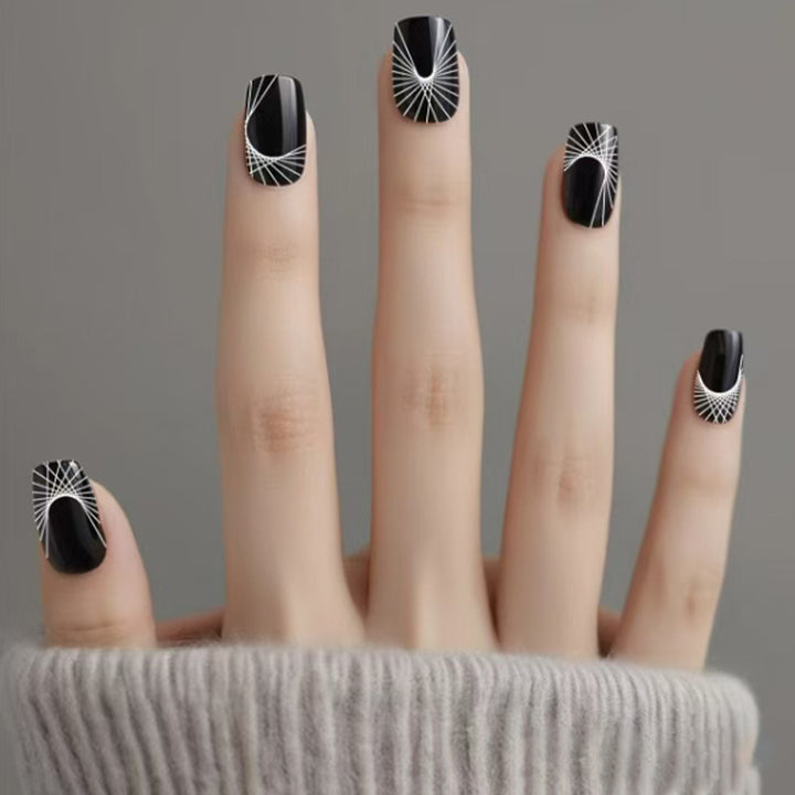 Geometric Patterned Press-On Nails Kalsten
