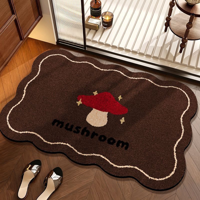 Mushroom-Themed Decorative Floor Mat
