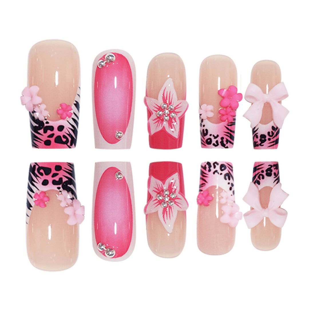 Artistic Floral Press-On Nail Art Set Kalsten