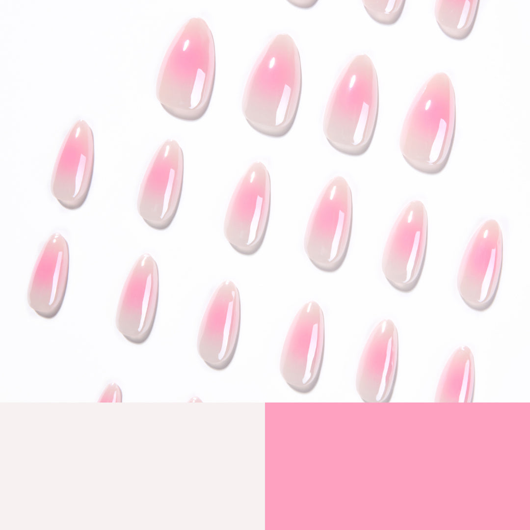 Artful nail extensions in elegant ombre design Kalsten