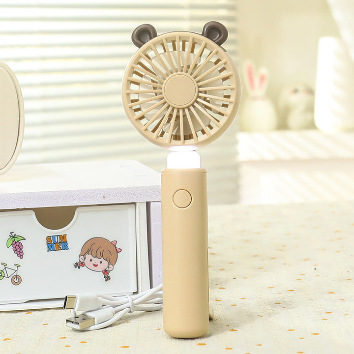 Ladies Mini Hand Fan with Integrated LED Lighting Kalsten
