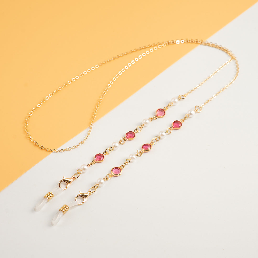 Pearl and Crystal Eyewear Chain Kalsten