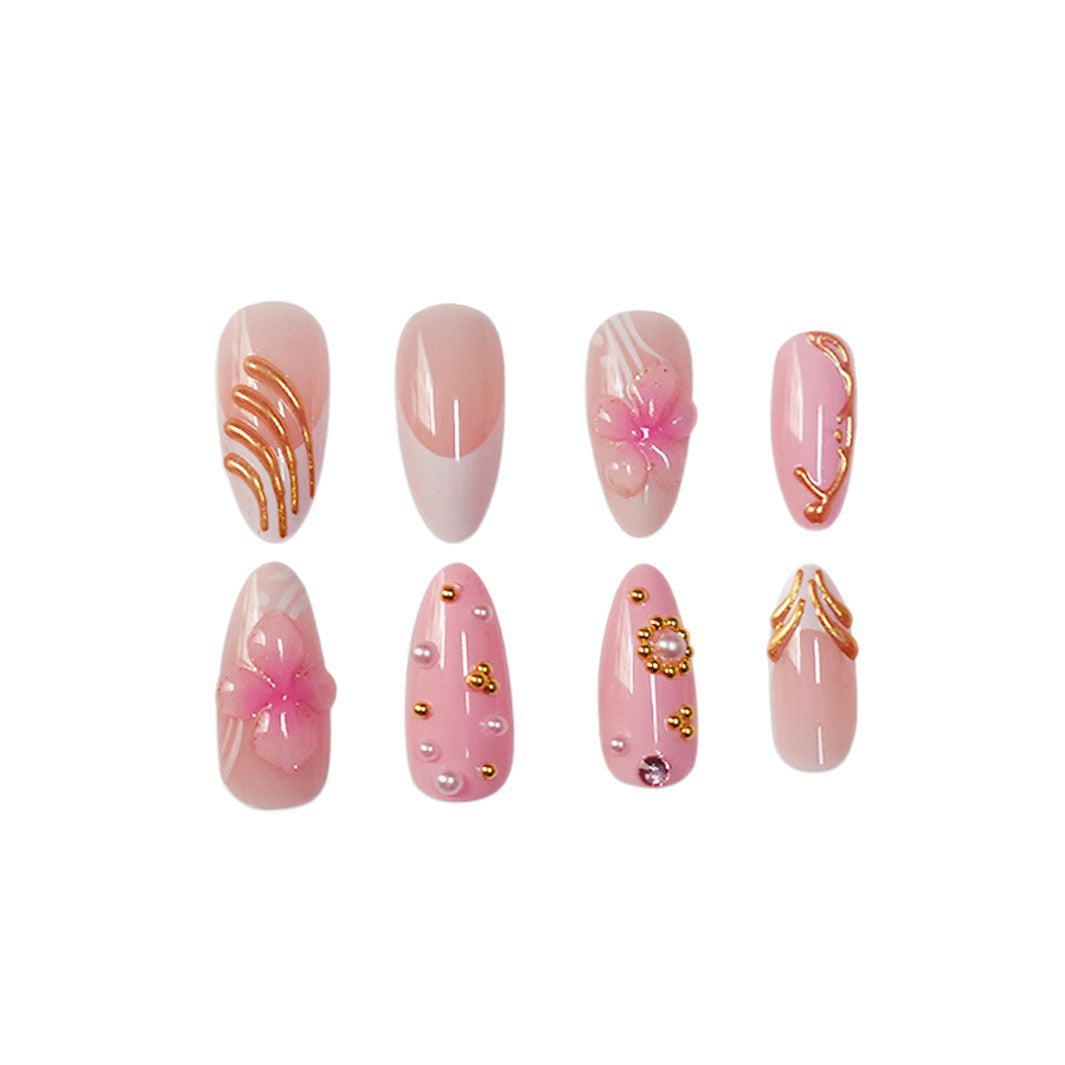 Artistic Floral Nail Art Enhancements Kalsten