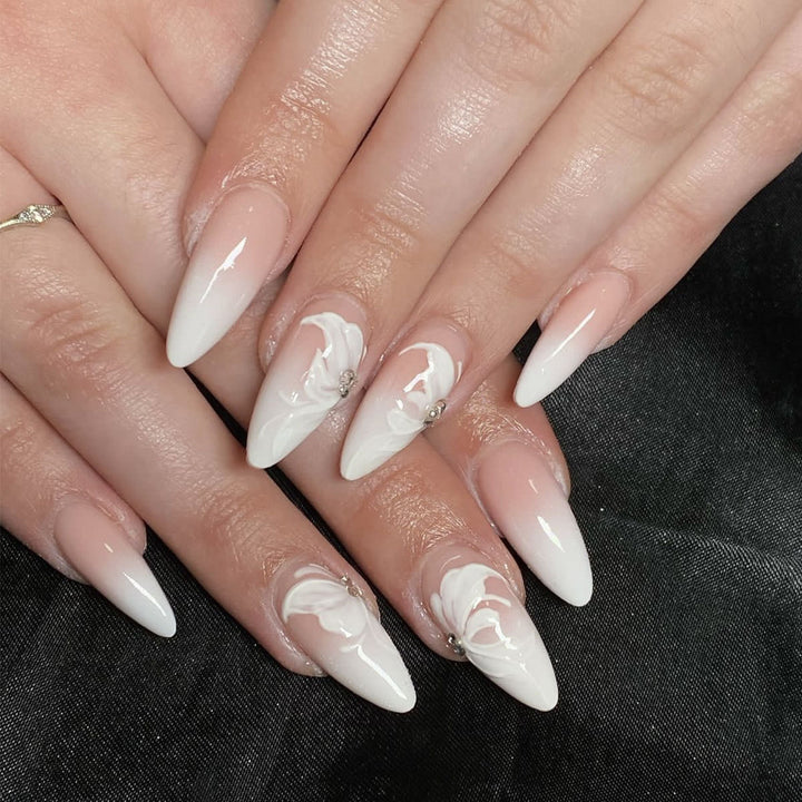 Elegant 3D Acrylic Nail Art Kalsten