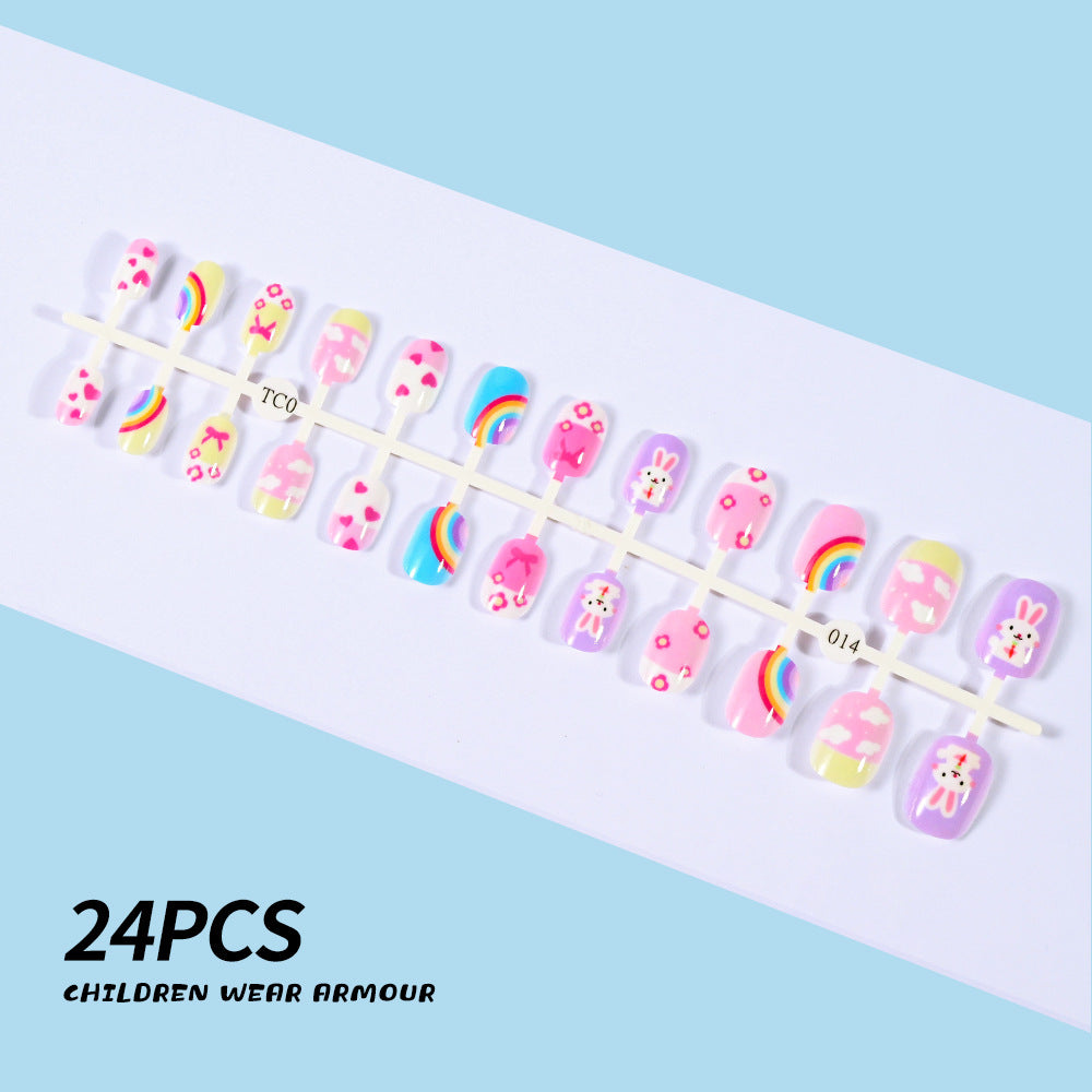 Children's Fun-Themed Press-On Nail Set Kalsten