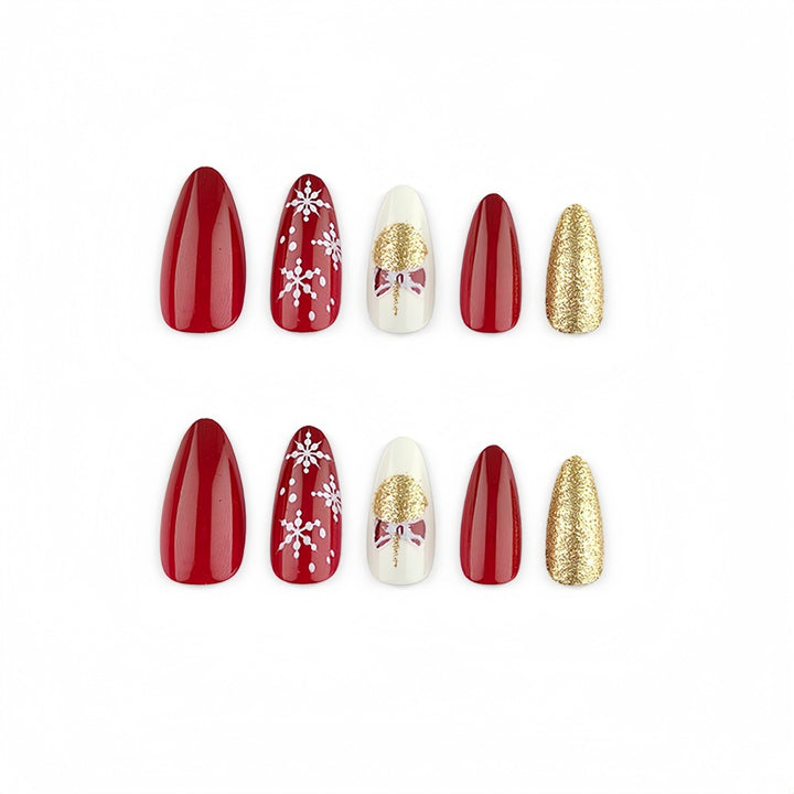Artificial Nails in Festive Christmas Design Kalsten 1787298788