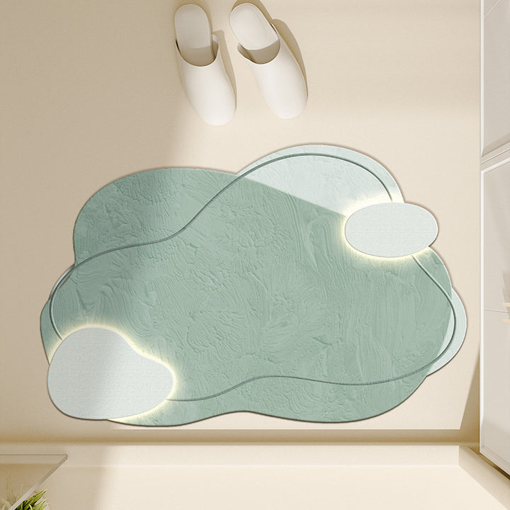 Floral-Inspired Decorative Bath Mat Kalsten