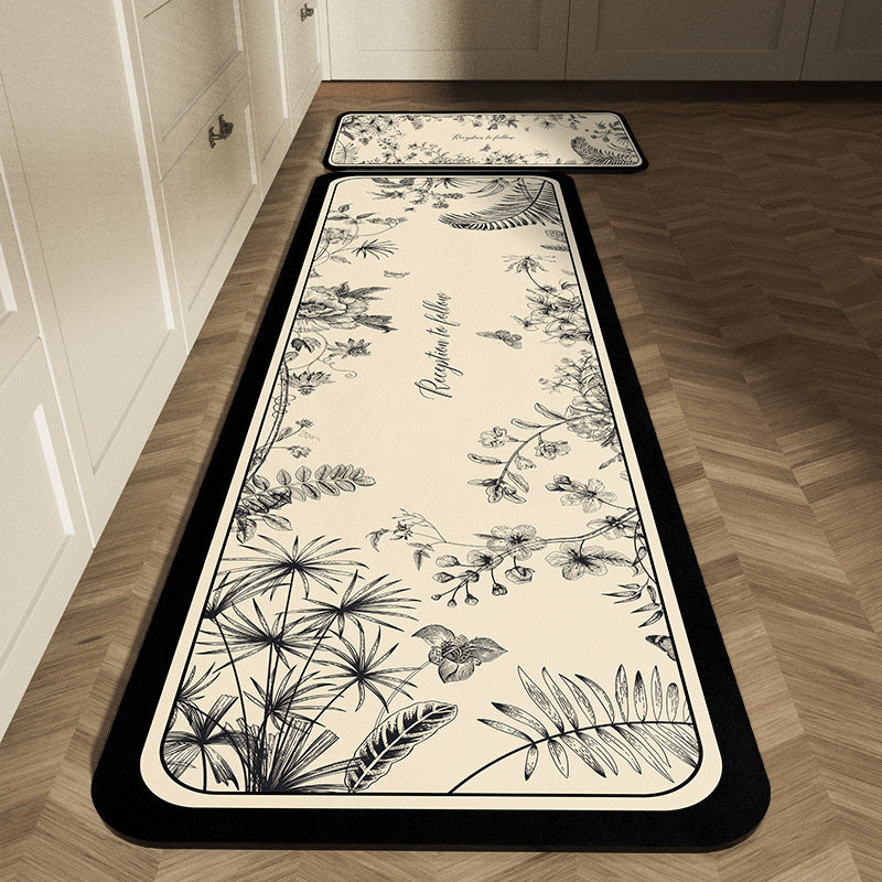 Classic Checkerboard Kitchen Runner Mat
