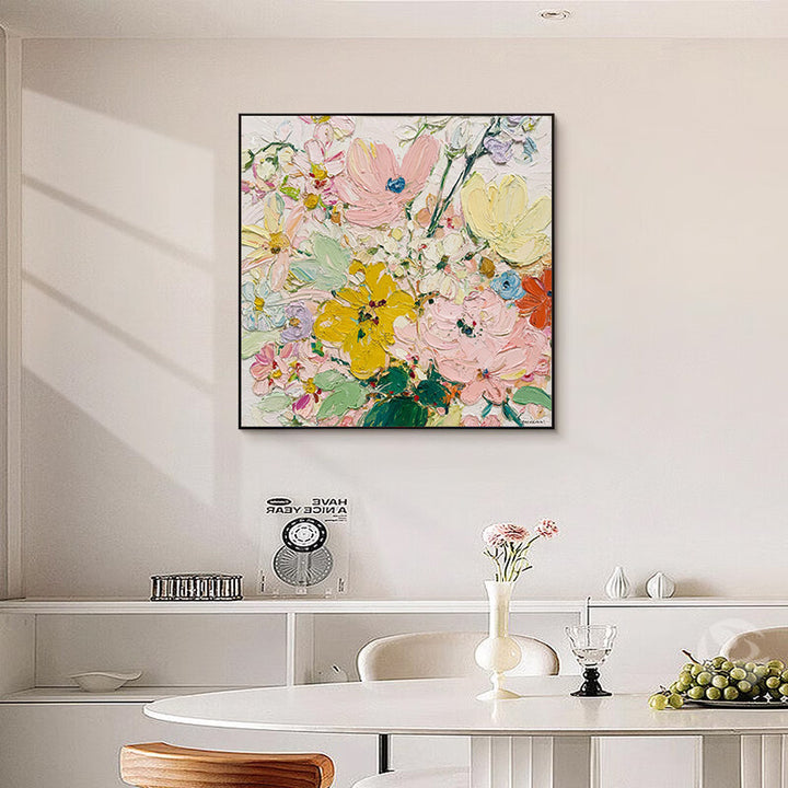 Vibrant Floral Canvas Artwork