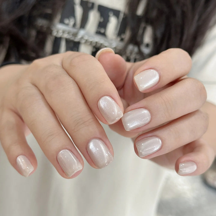 Premium Glossy Square Press-On Nail Extensions