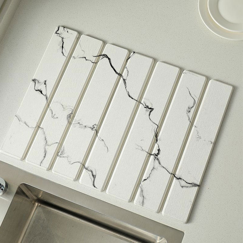 Marble Pattern Kitchen Draining Mat
