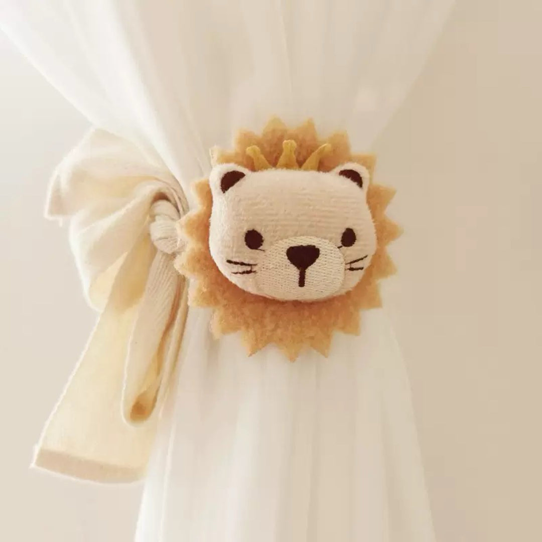 Decorative Lion Appliqué Curtain Tieback