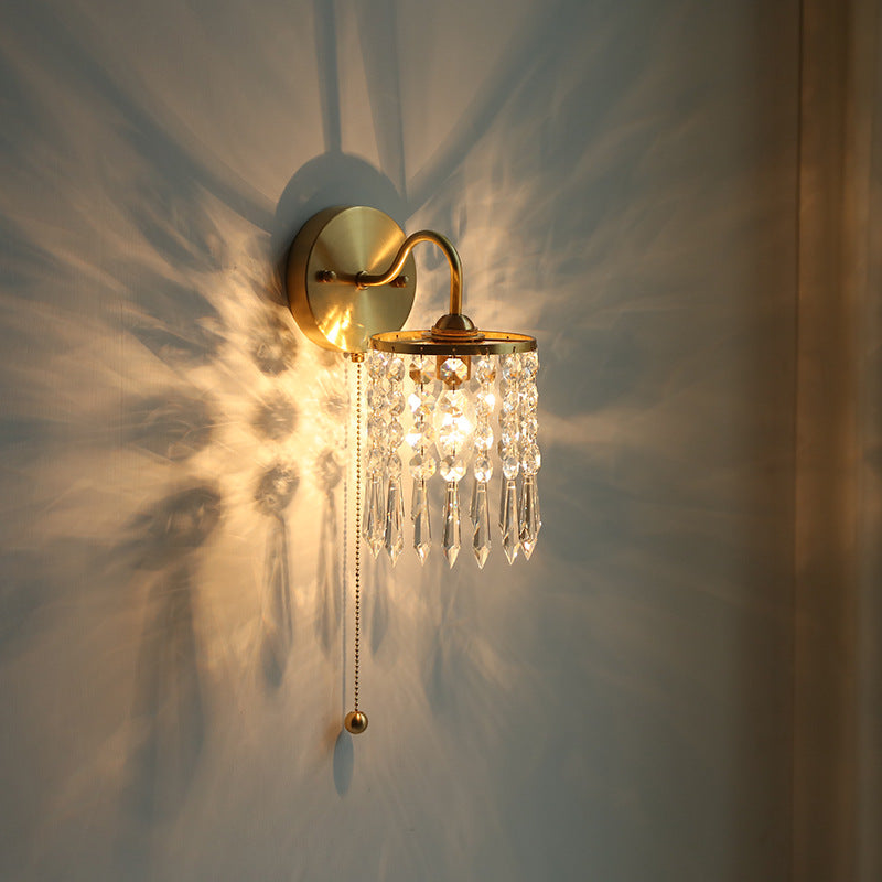Crystal Hanging Wall Sconce