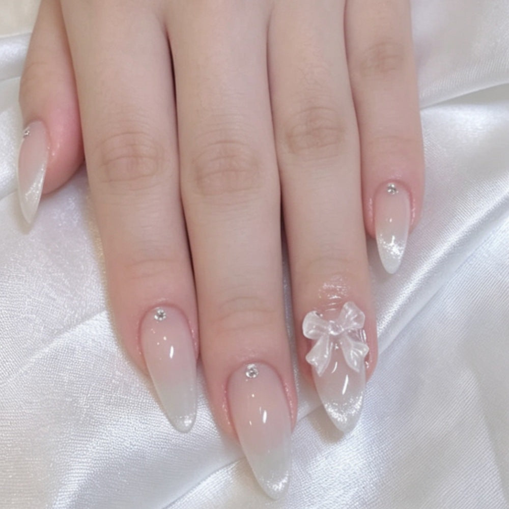 Artificial nails with elegant tip decoration Kalsten
