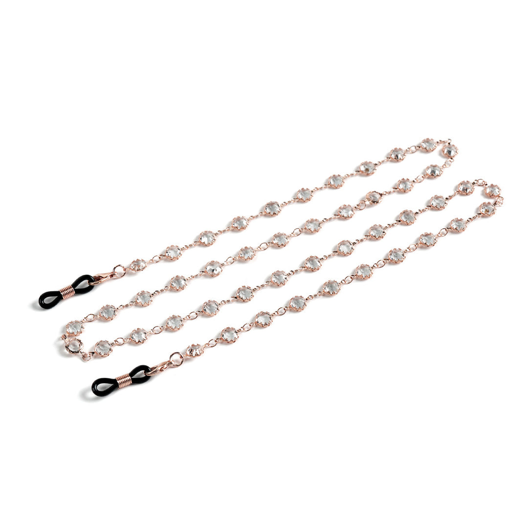 Gemstone-Embellished Eyewear Chain Kalsten