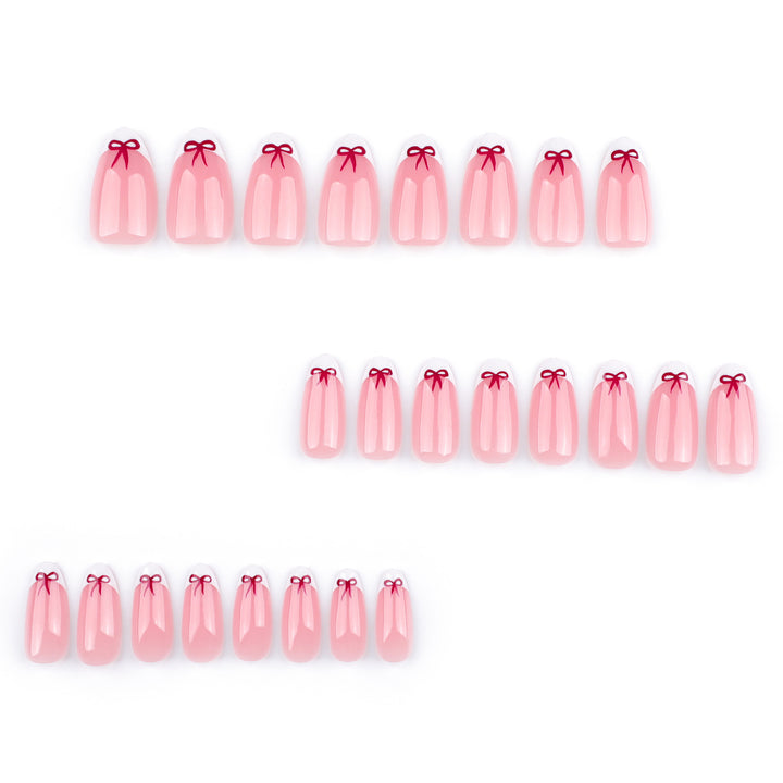 Elegant nail art with bow design Kalsten