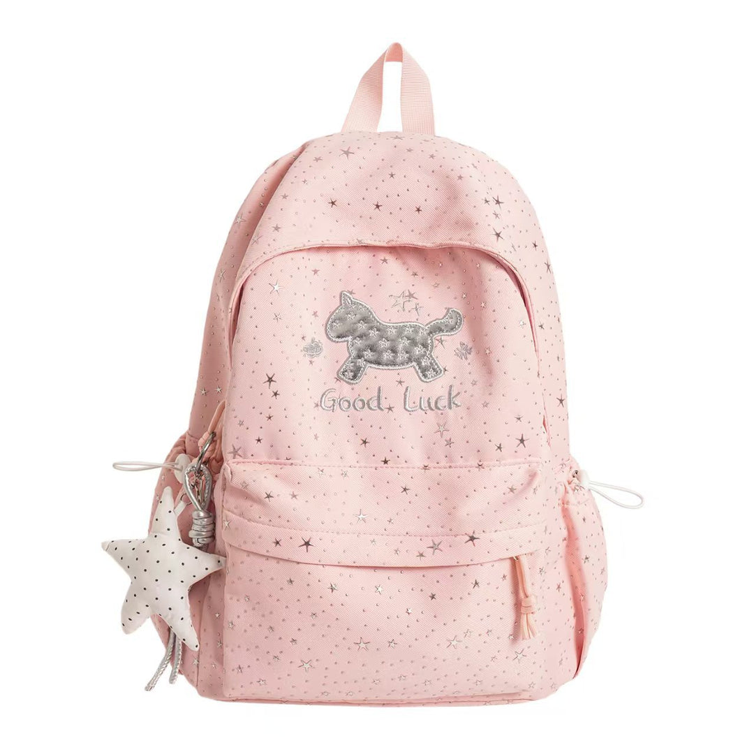 Backpack with Playful Cat Design and Sparkling Details Kalsten