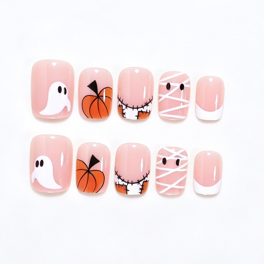 Halloween-Themed Press-On Nail Art Kalsten