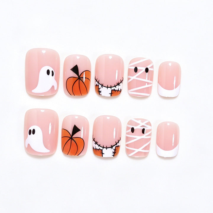 Halloween-Themed Press-On Nail Art Kalsten