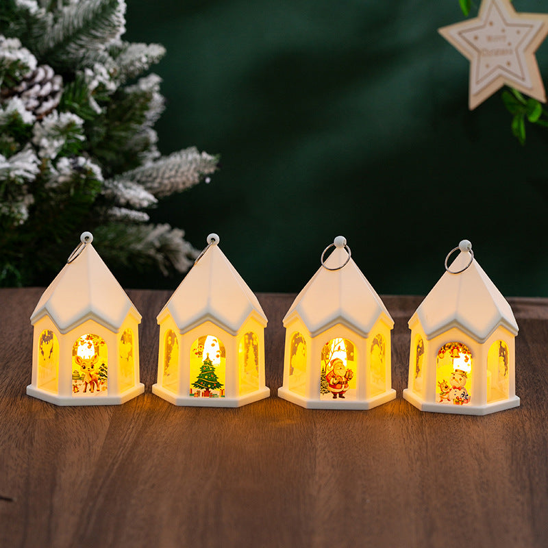 LED Christmas lantern with nostalgic design