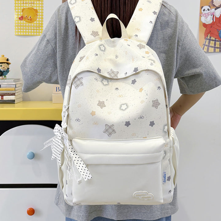 Fun Decorative Star-Patterned Backpack Kalsten