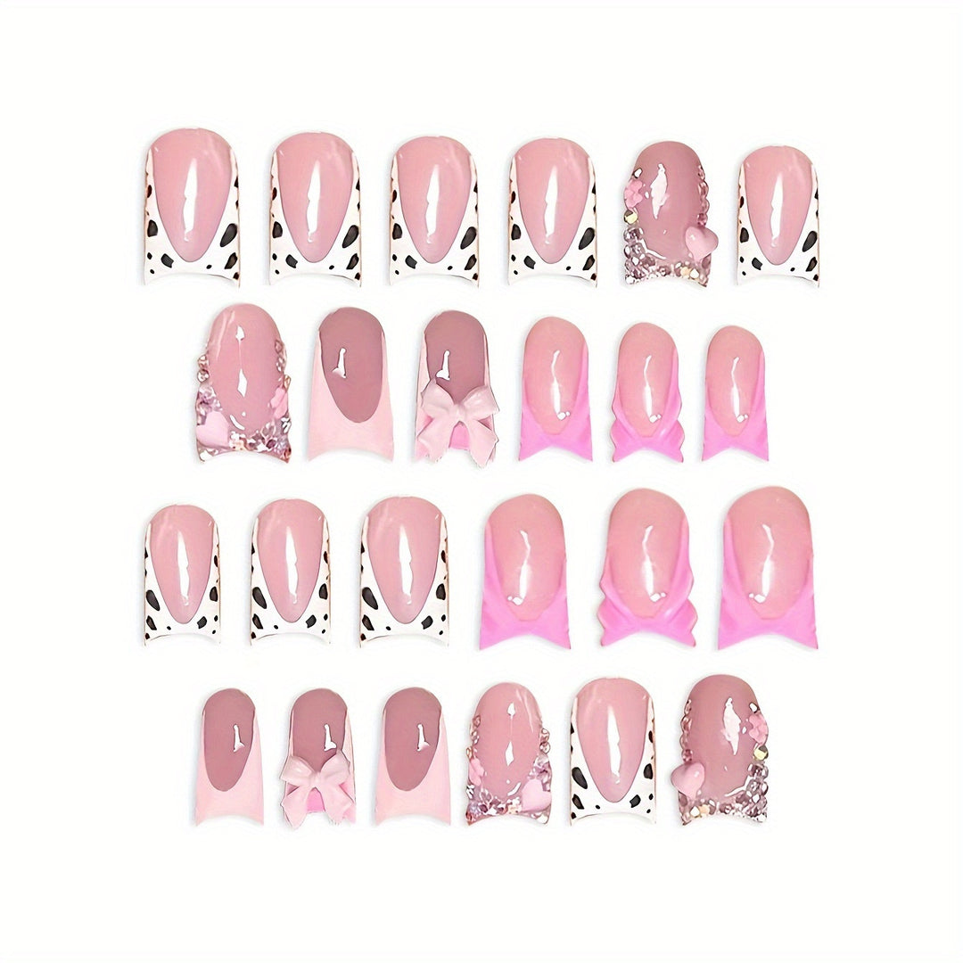 Decorative Bow Press-On Nail Set Kalsten