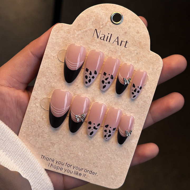 Artistic Press-On Nail Set with Elegant Designs Kalsten