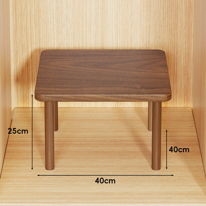 Adjustable Multi-Height Wooden Monitor Riser and Desktop Shelf