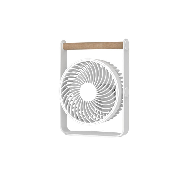 Unisex portable table fan with adjustable tilt function and wooden handle Kalsten