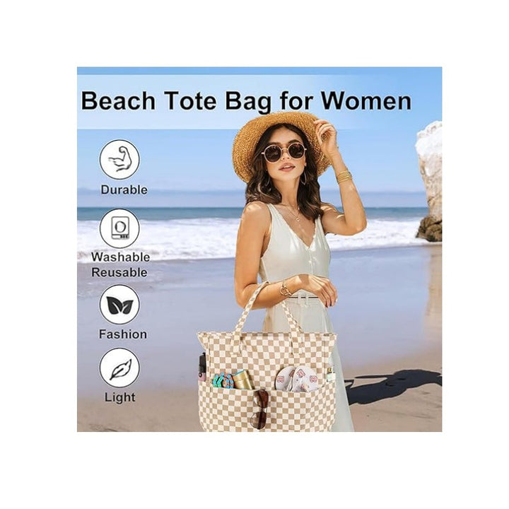 Spacious beach bag with versatile compartments Kalsten