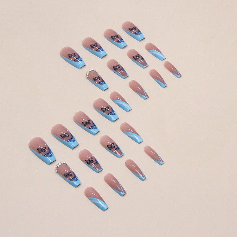 Decorative Butterfly Press-On Nail Tips Kalsten