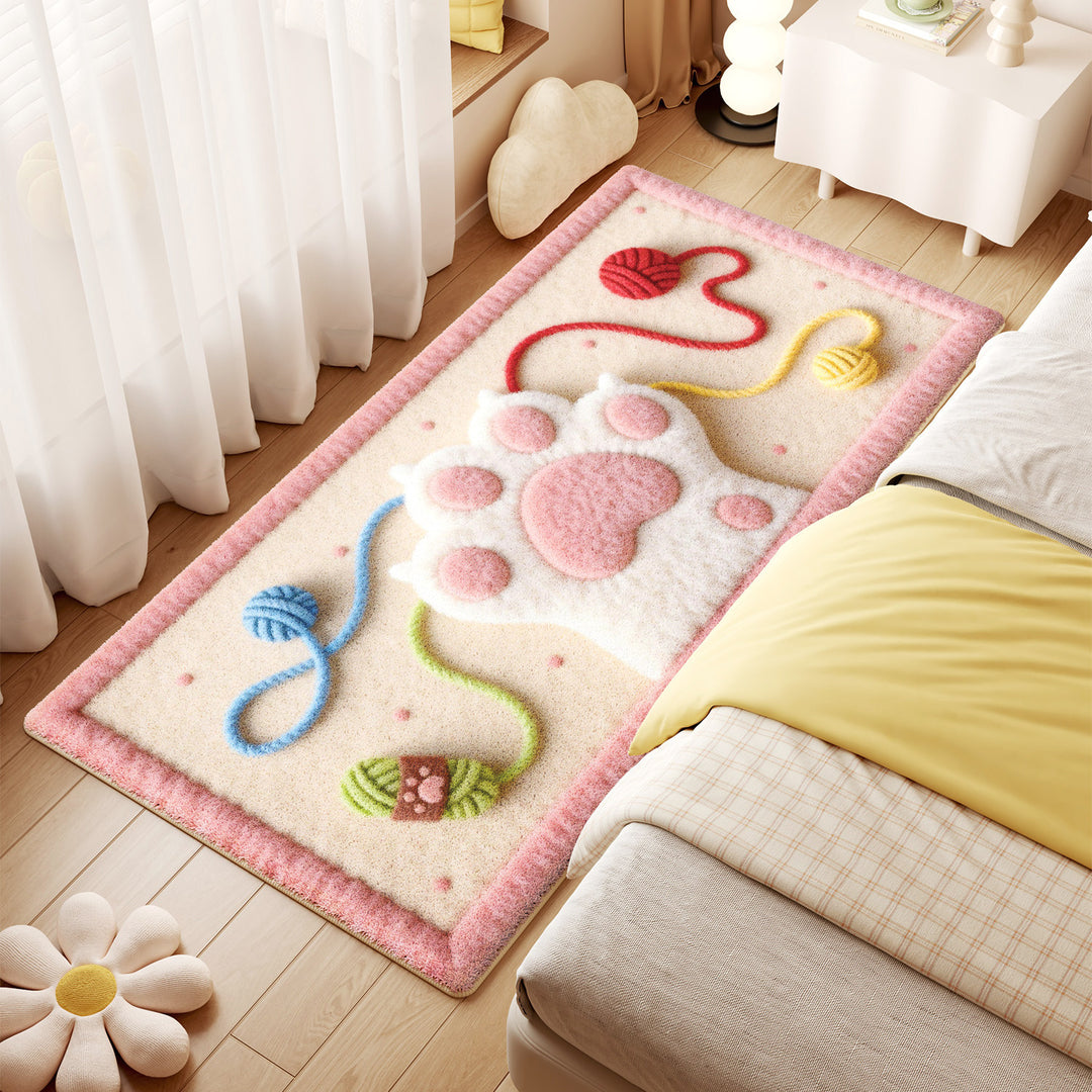 Cute Animal Paw Print Bath Mat