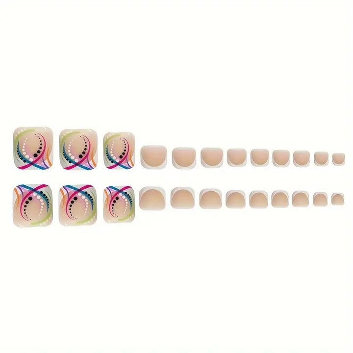 Artistic Geometric Nail Art Extensions Kalsten