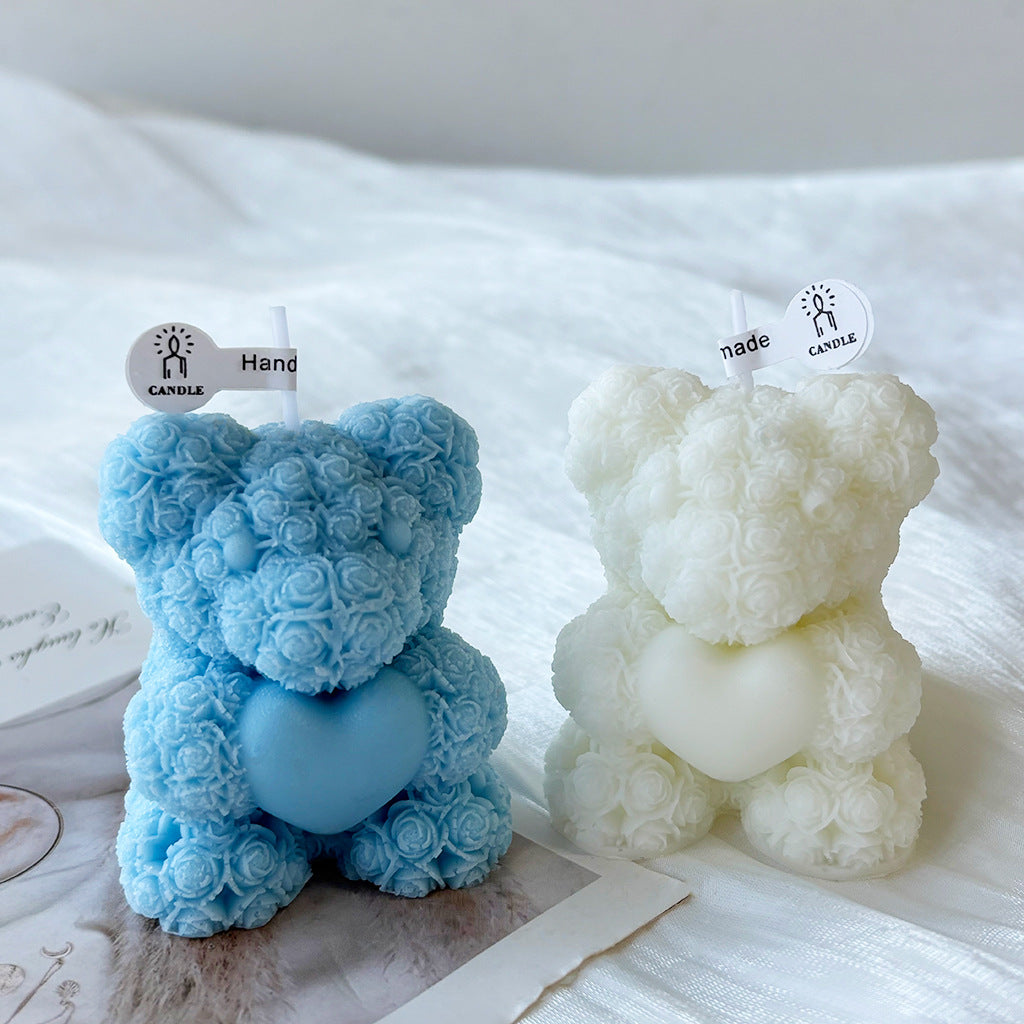 Artistic Teddy Bear Candle