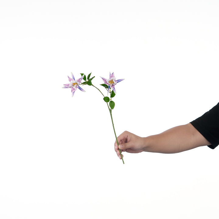 Lifelike Multi-Bloom Flower Stem
