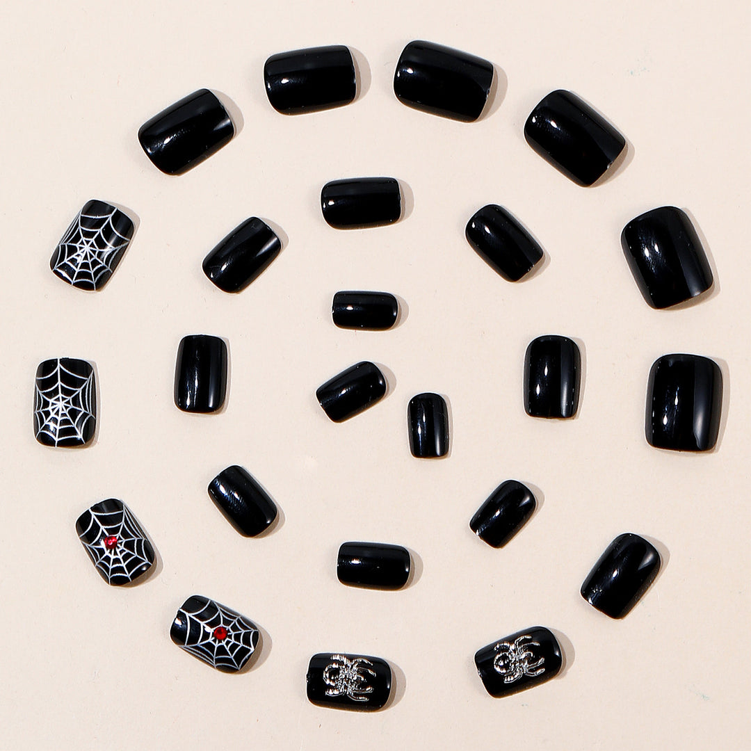 Gothic Halloween-Themed Nail Art Extensions Kalsten