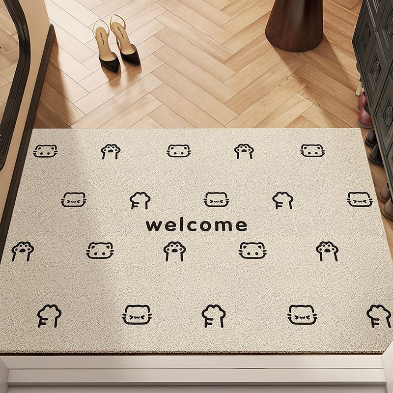 Playful Cartoon Welcome Mat