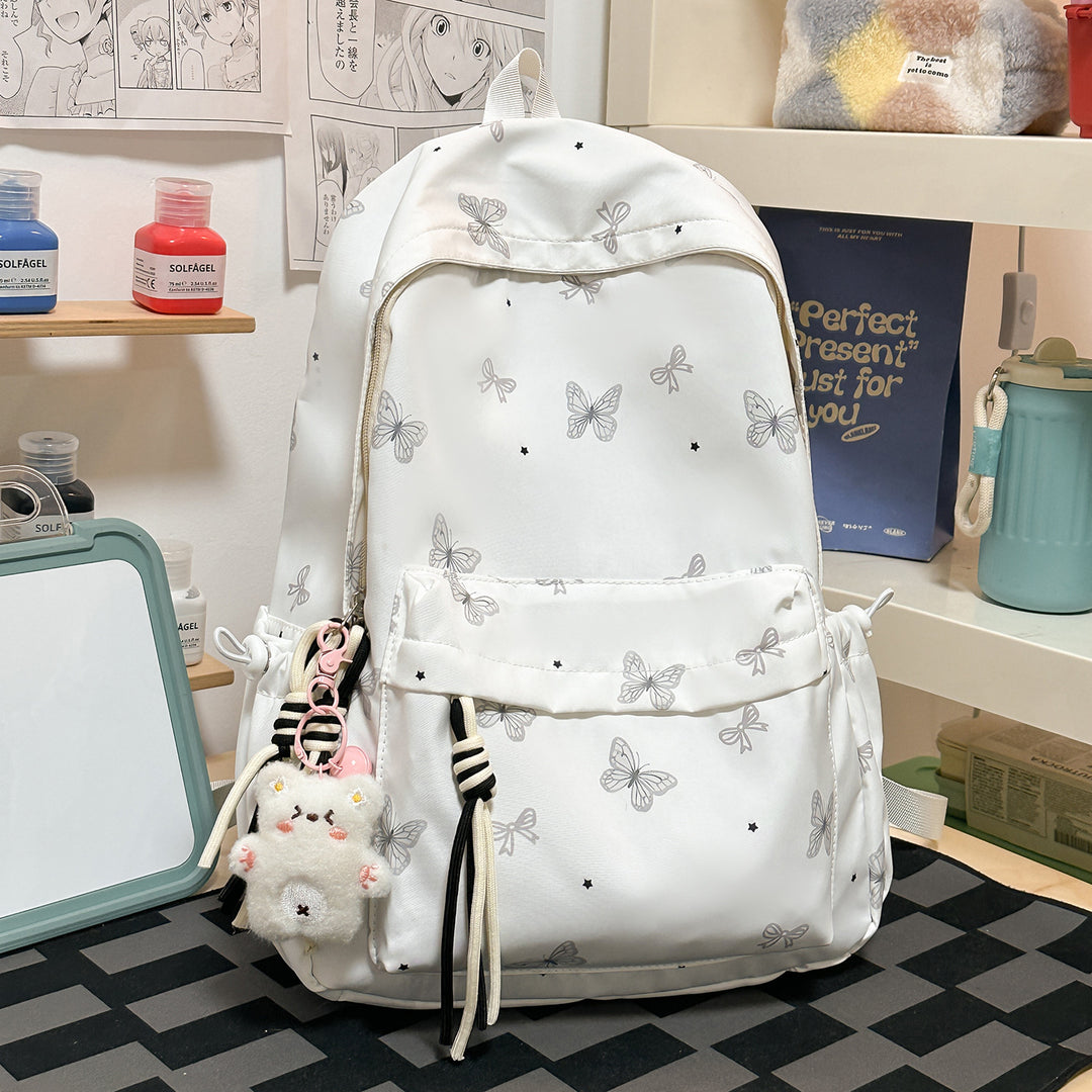 Charming Butterfly Print Casual Backpack Kalsten