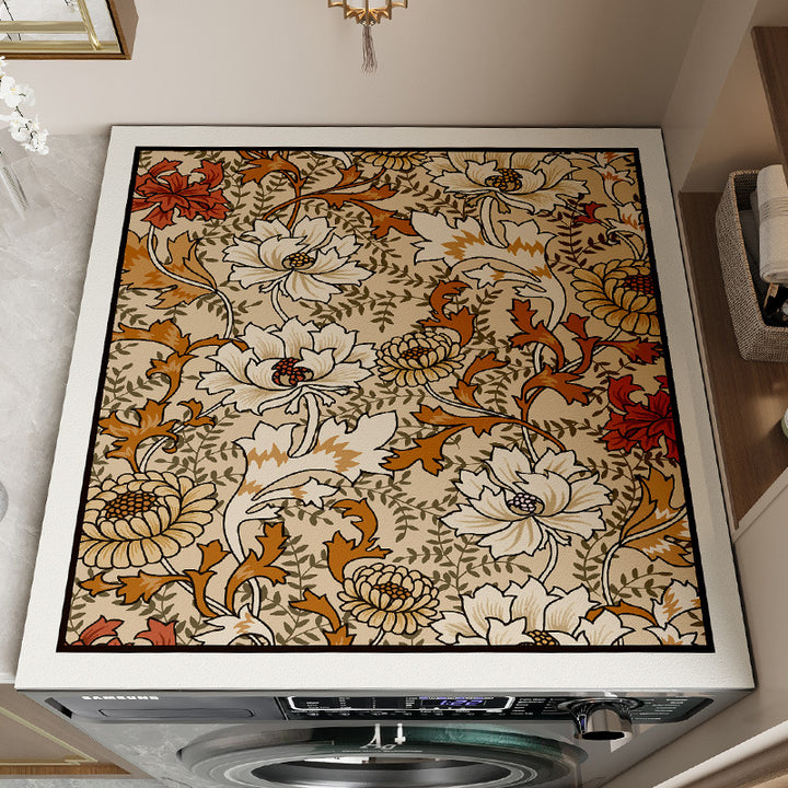 Decorative Floral Area Mat Kalsten 1786980001