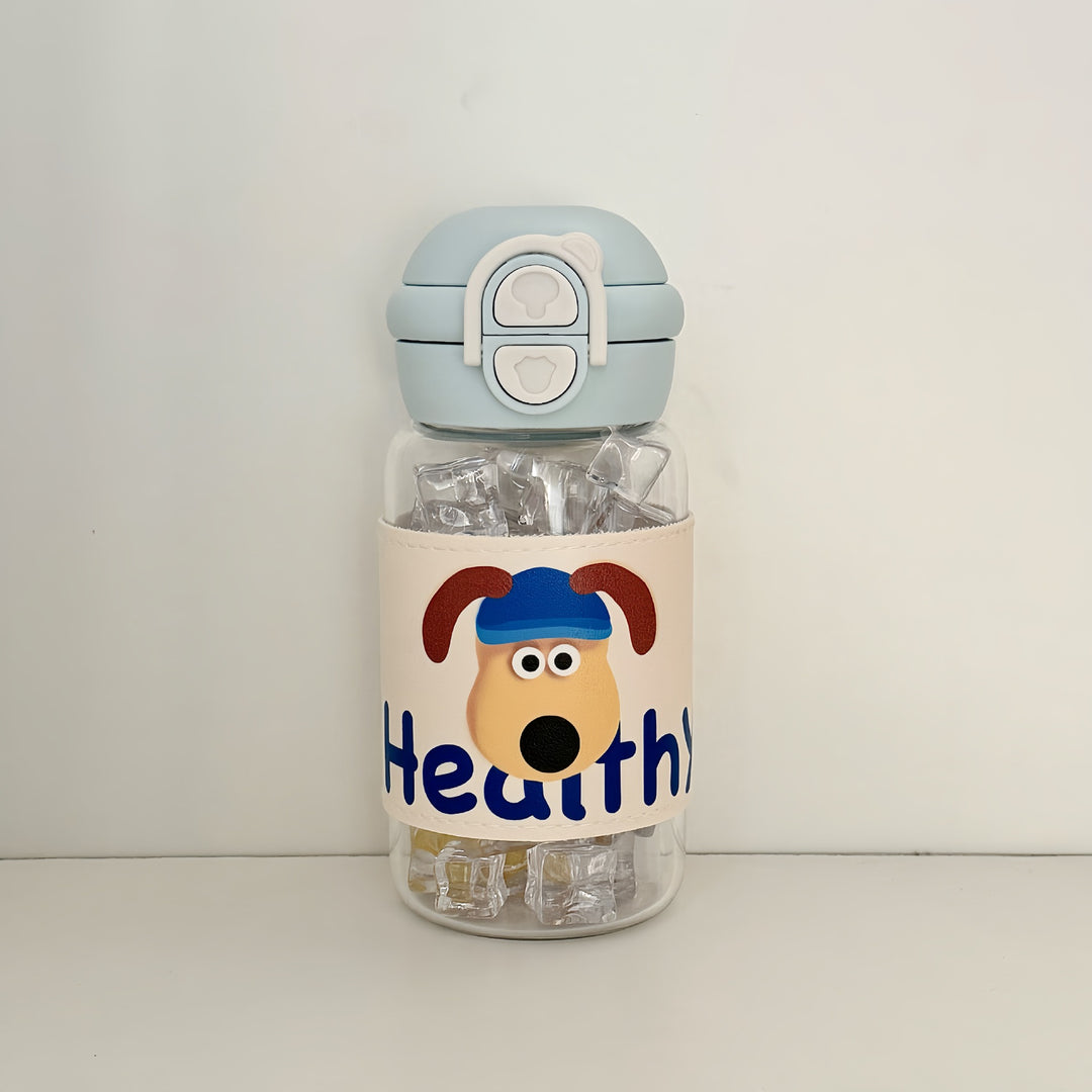 Women's water bottle with creative design and integrated straw Kalsten