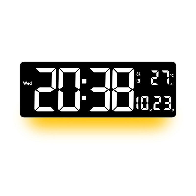 Digital Wall Clock with Multicolored LED Display Kalsten