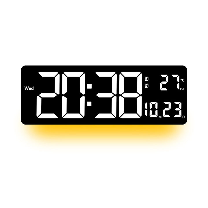 Digital Wall Clock with Multicolored LED Display Kalsten