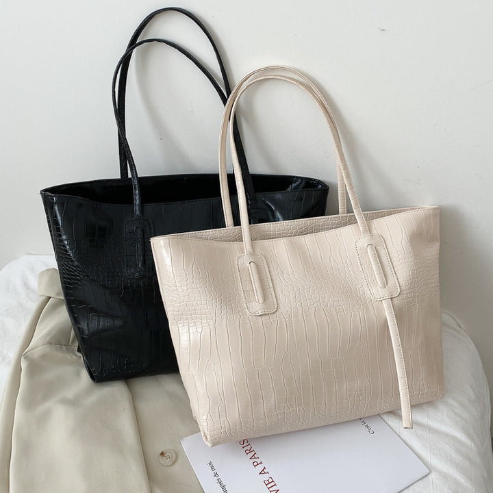 Crocodile Patterned Tote Bag