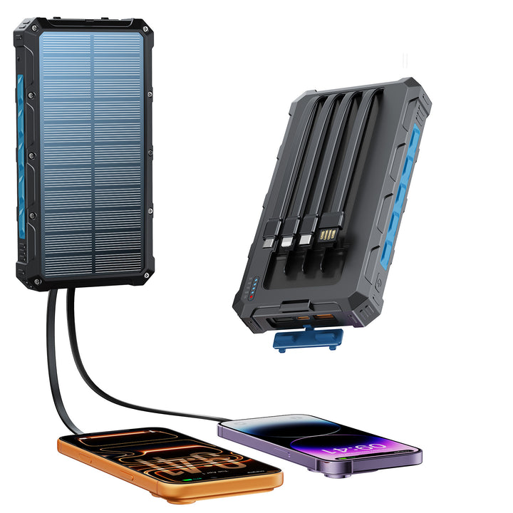 Solar Powerbank with multifunctional connection system and fast charging function Kalsten
