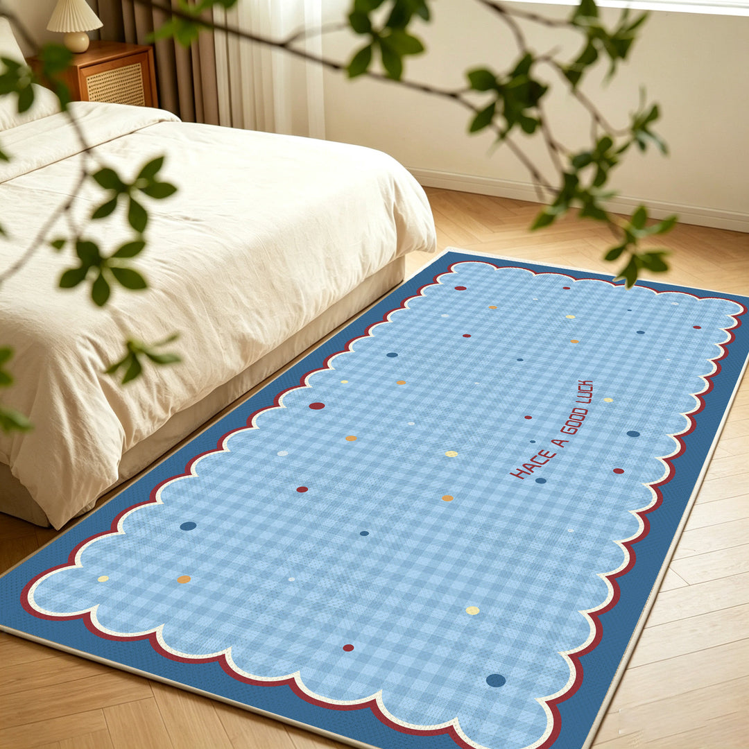 Welcome Mat with Playful Polka Dot Design